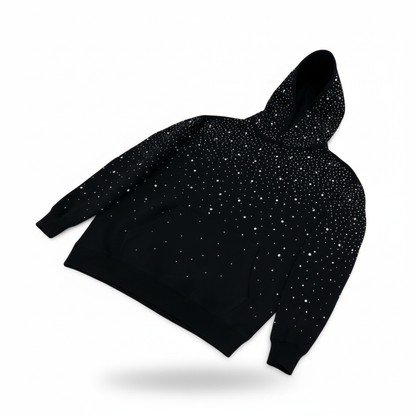 VYBES Rhinestone Galaxy Hoodie